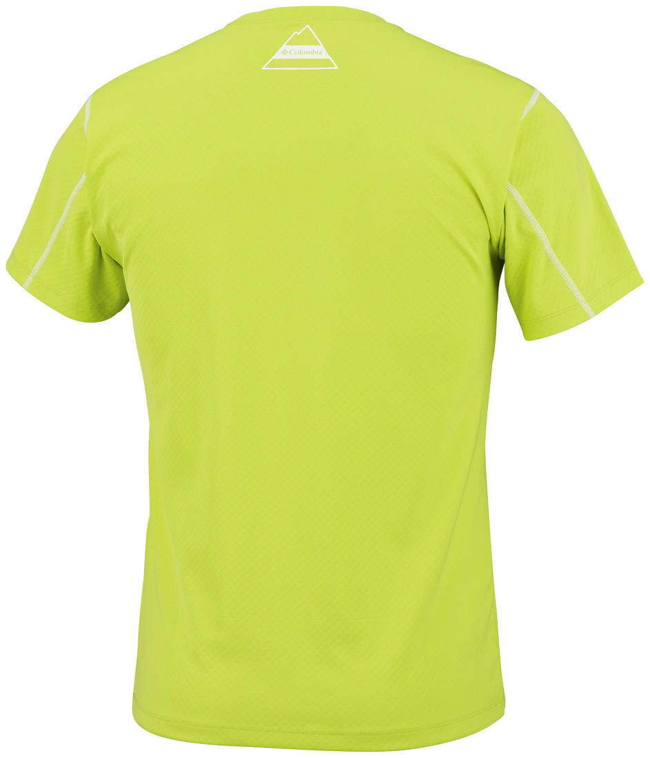 Columbia Men’s Green Zero Rules Short Sleeve Graphic Shirt Providing UV Defense