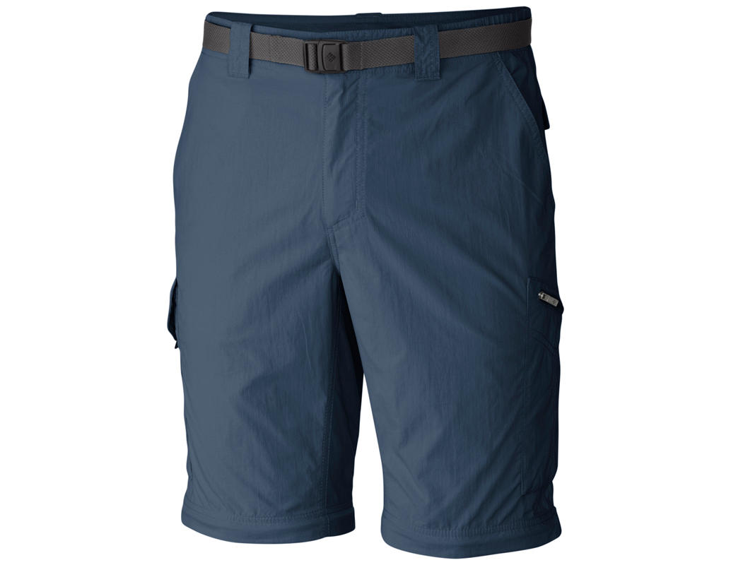 Columbia Men Purple Silver Ridge Convertible Pants with Sun Protection