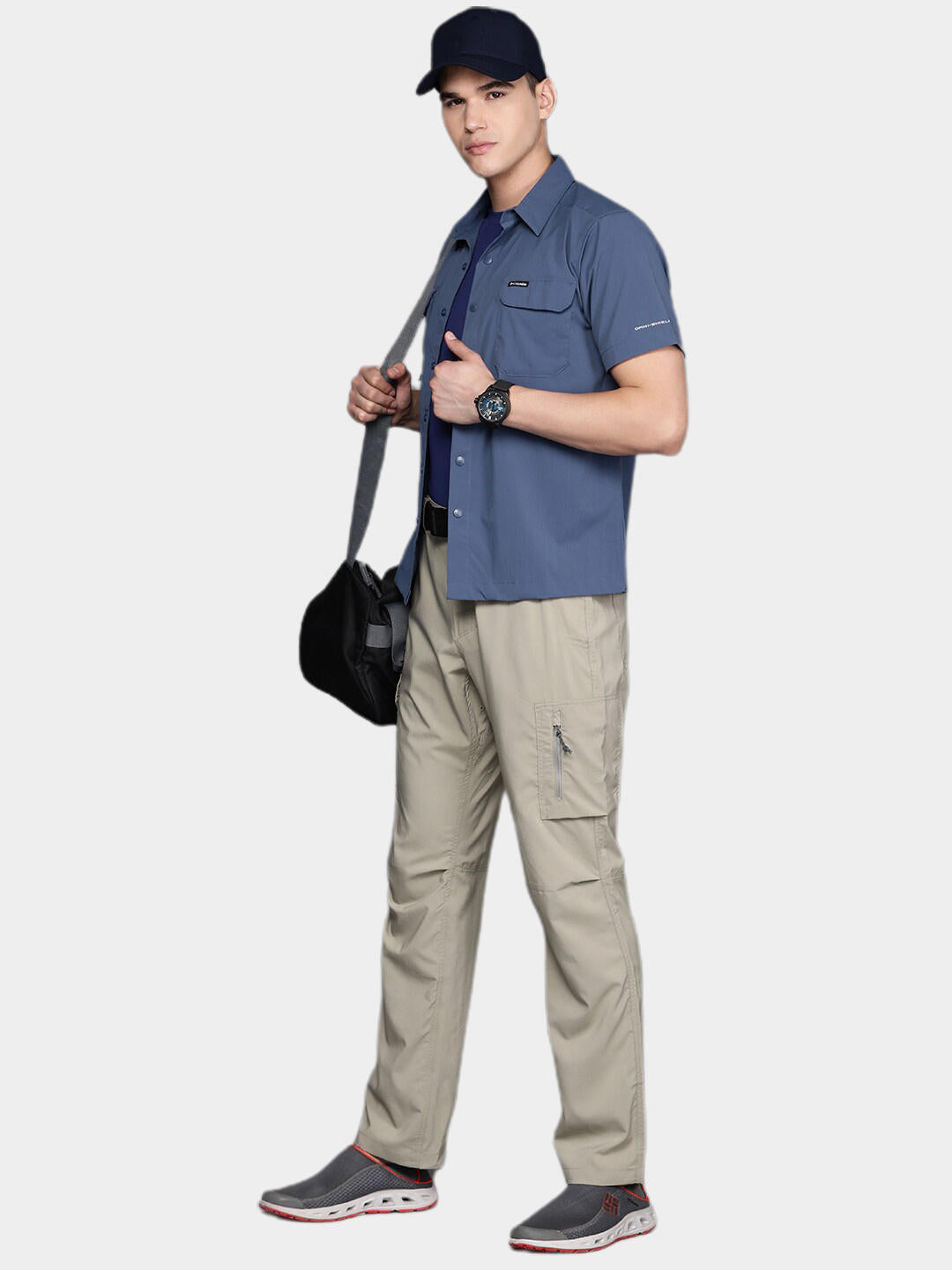 Columbia Men's Beige Omni-Shade Silver Ridge Utility Pant with Sun Protection