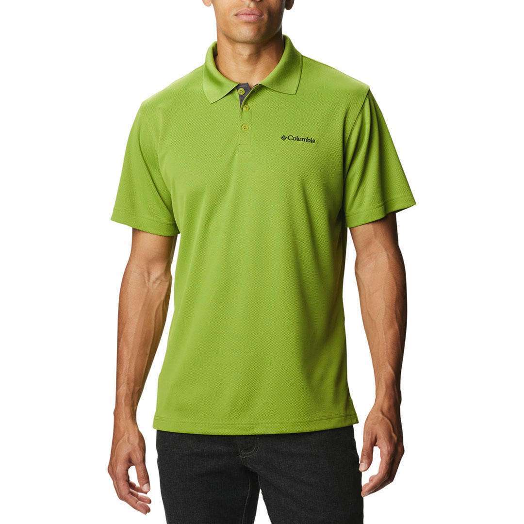 Columbia Men Green Utilizer Polo (Sun Protection)