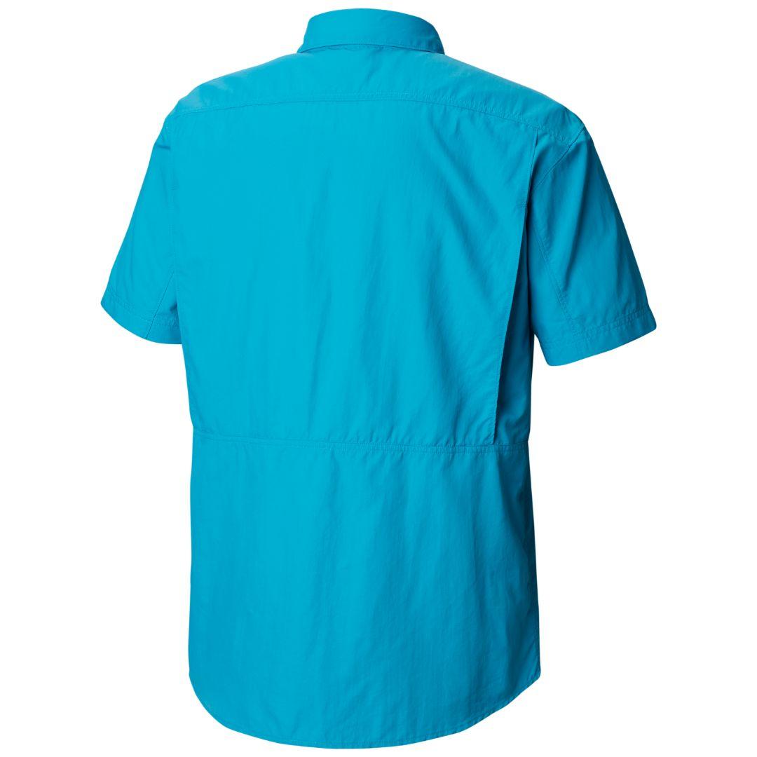Columbia Men Blue Silver Ridge 2.0 Short Sleeve Shirt (Sun Protection)