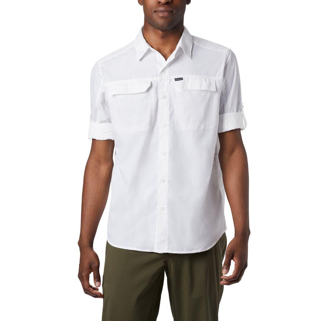 Columbia Men's White Omni-Wick Silver Ridge 2.0 Lightweight Shirt