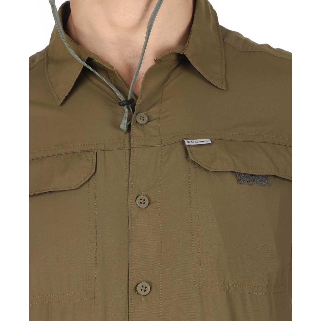 Columbia Men's Green Silver Ridge 2.0 Long Sleeve Sun Protection Shirt