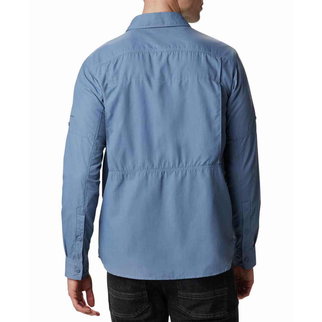 Columbia Men's Blue Omni-Wick Silver Ridge 2.0 Moisture-Wicking Shirt
