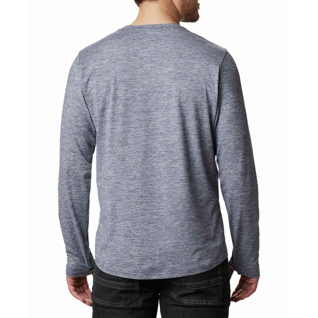 Columbia Men Blue Tech Trail Long Sleeve Crew II