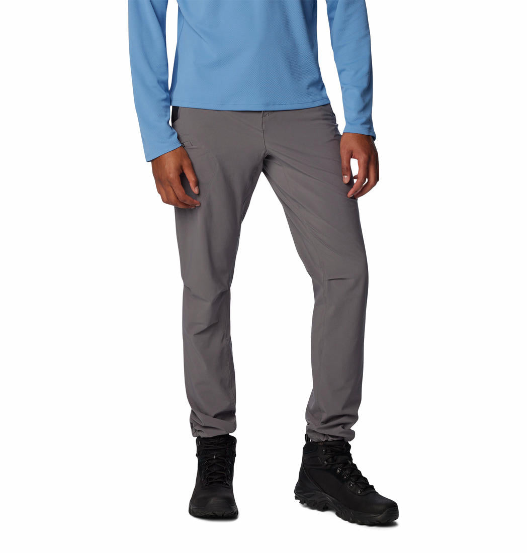 A Men Wearing Columbia Men Grey Triple Canyon Pant II (Sun Protection)