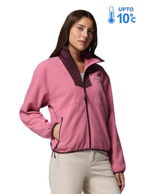 Columbia Women Pink Sequoia Grove Fleece Jacket