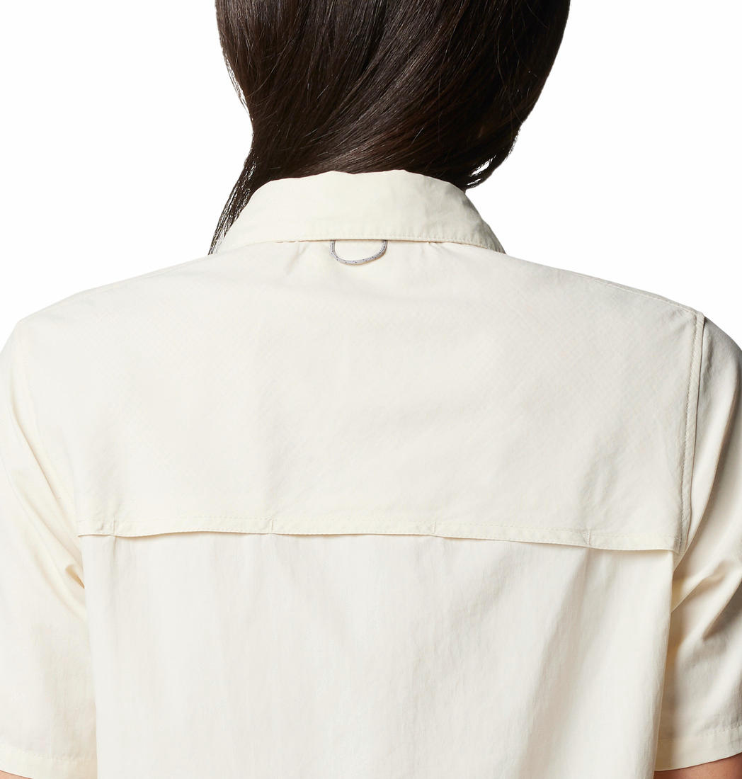 Columbia Women’s White Omni-Shade Silver Ridge 3.0 Short Sleeve Shirt with Sun Defense