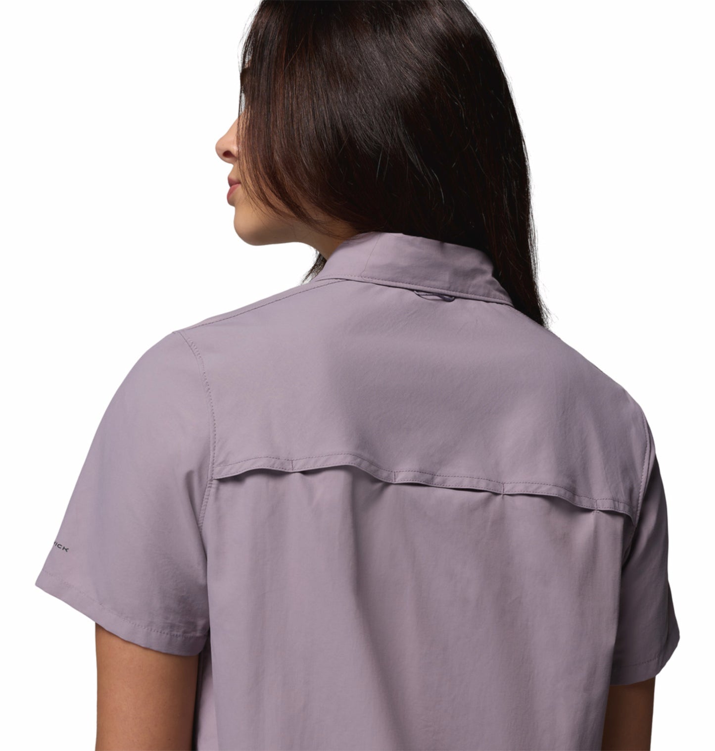 Columbia Women Purple Omni-Shade Silver Ridge 3.0 Short Sleeve Shirt
