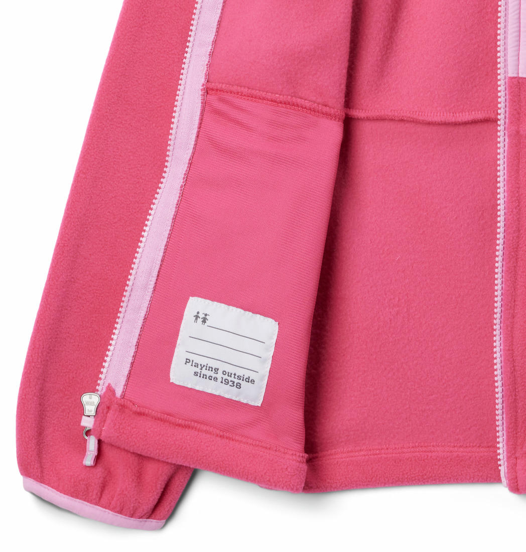 Columbia Kids Unisex Pink Fast Trek III Fleece Full Zip