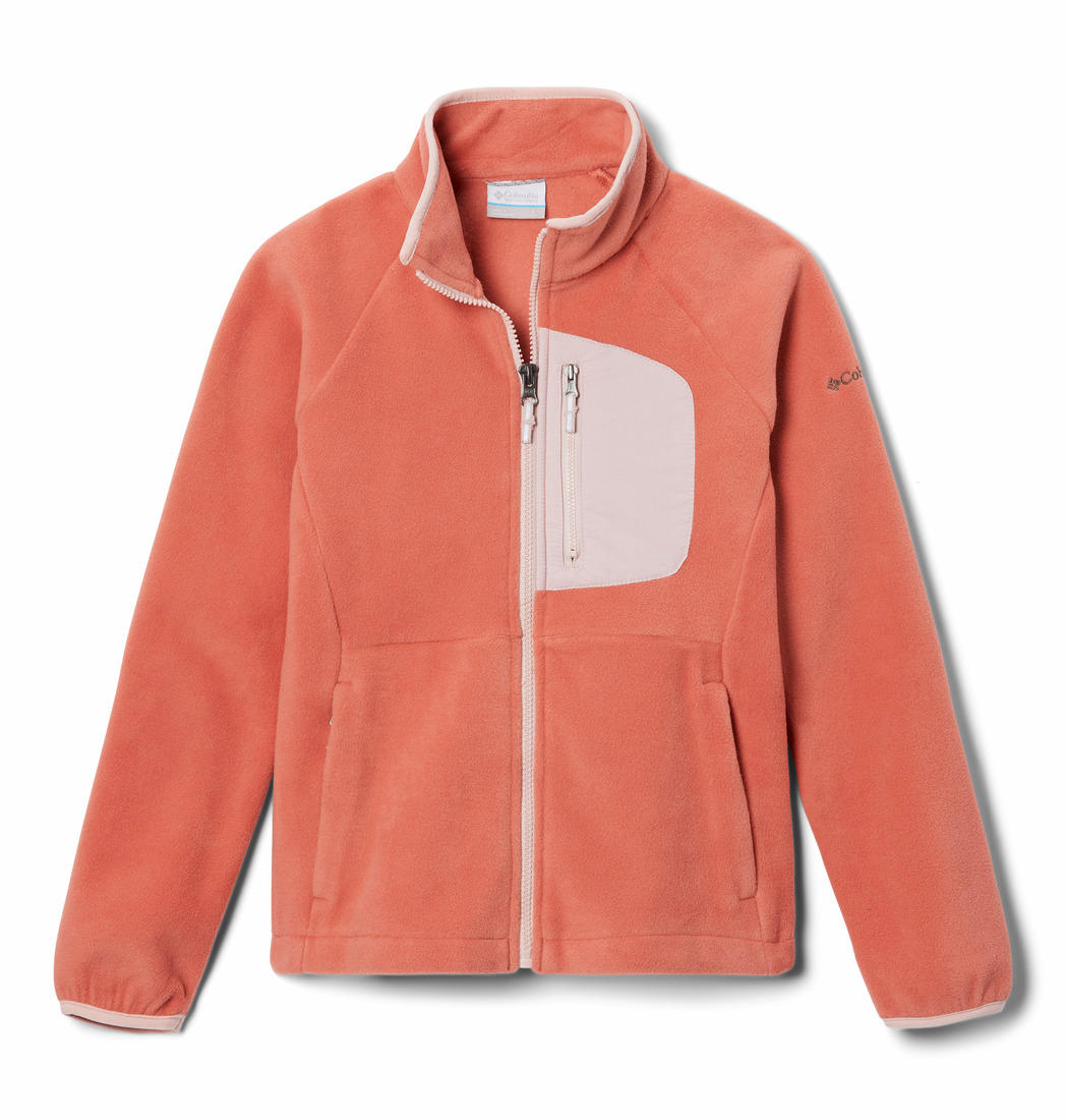 Columbia Kids Unisex Orange Fast Trek III Fleece Full Zip