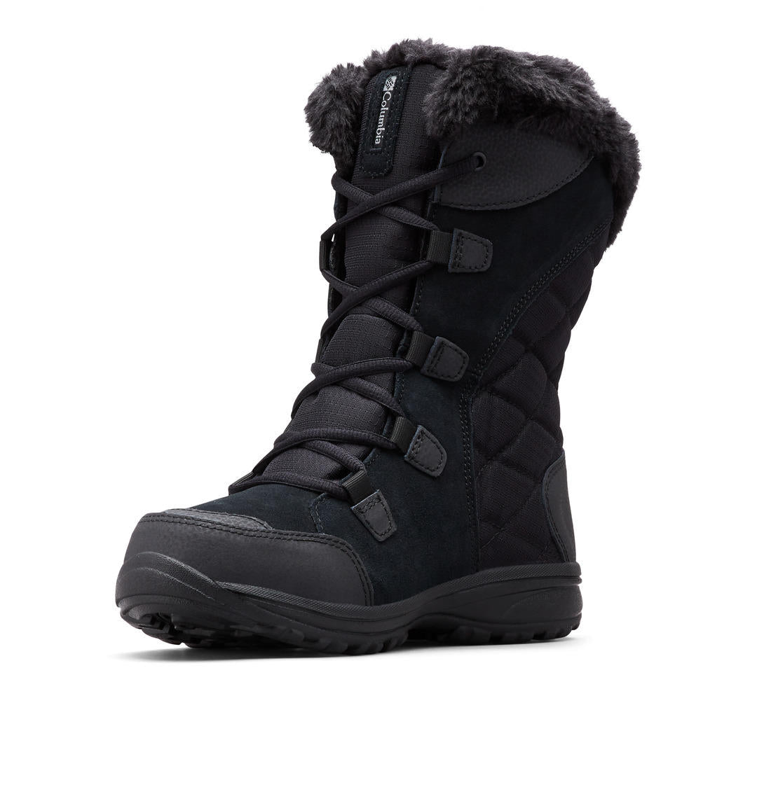 A Women Wearing Columbia Women Black ICE MAIDEN II