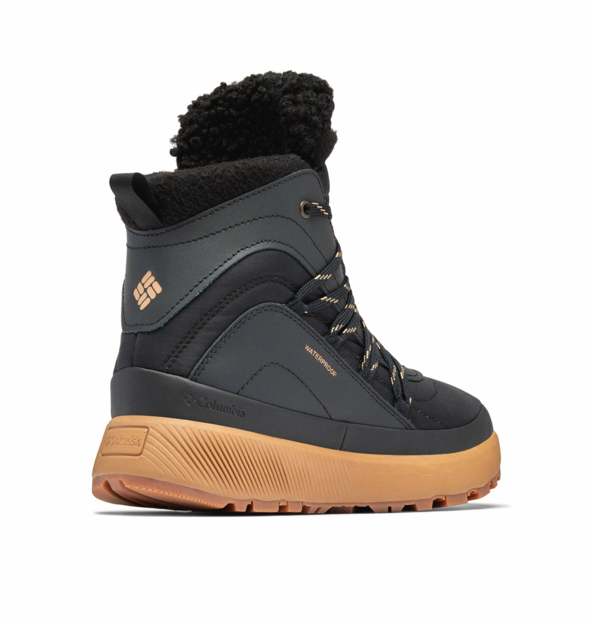 Columbia Women Black Omni-Heat Reflective Red Hills Shoes
