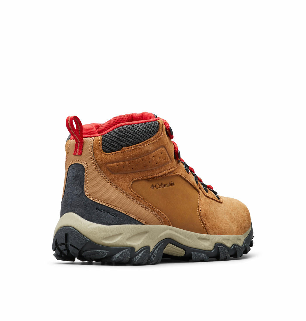 A Men Wearing Columbia Men Brown NEWTON RIDGE PLUS II SUEDE WP