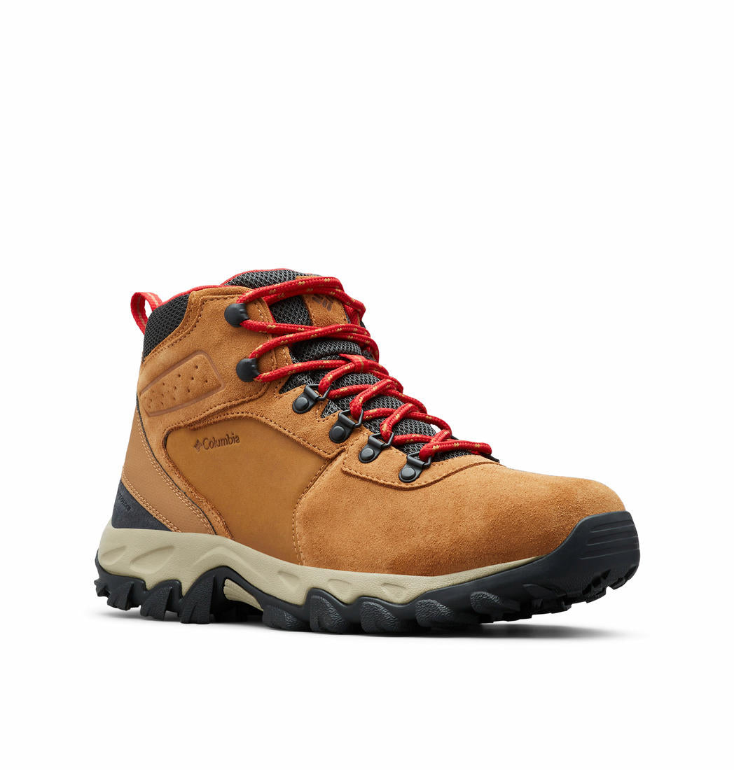 A Men Wearing Columbia Men Brown NEWTON RIDGE PLUS II SUEDE WP