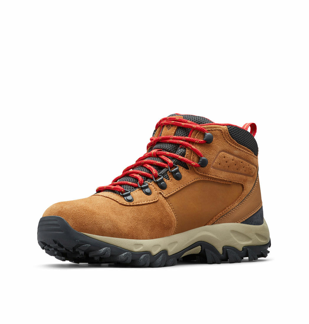 A Men Wearing Columbia Men Brown NEWTON RIDGE PLUS II SUEDE WP