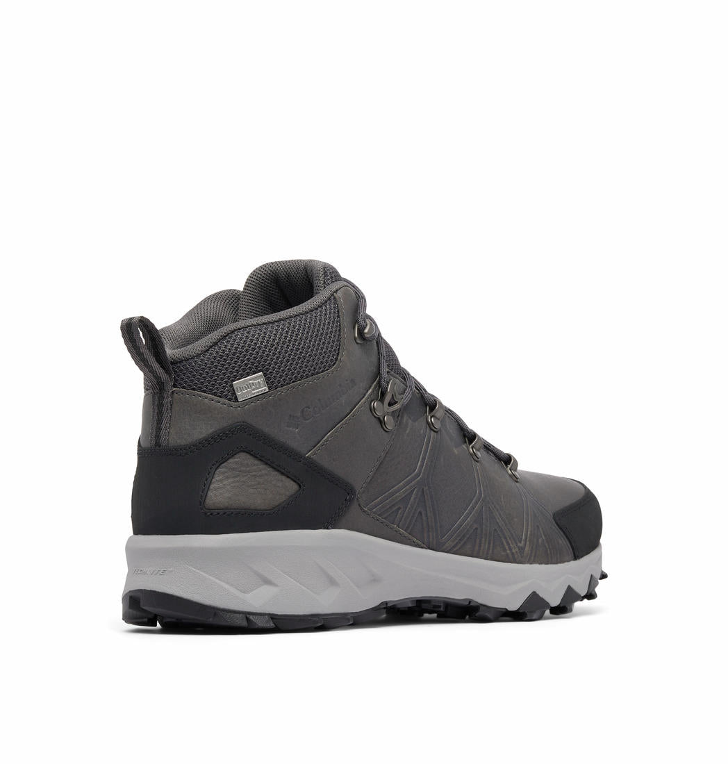 A Men Wearing Columbia Men Grey PEAKFREAK II MID OUTDRY LEATHER