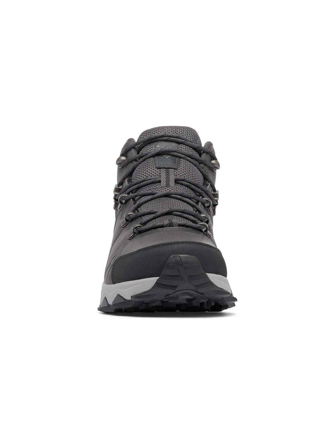A Men Wearing Columbia Men Grey PEAKFREAK II MID OUTDRY LEATHER