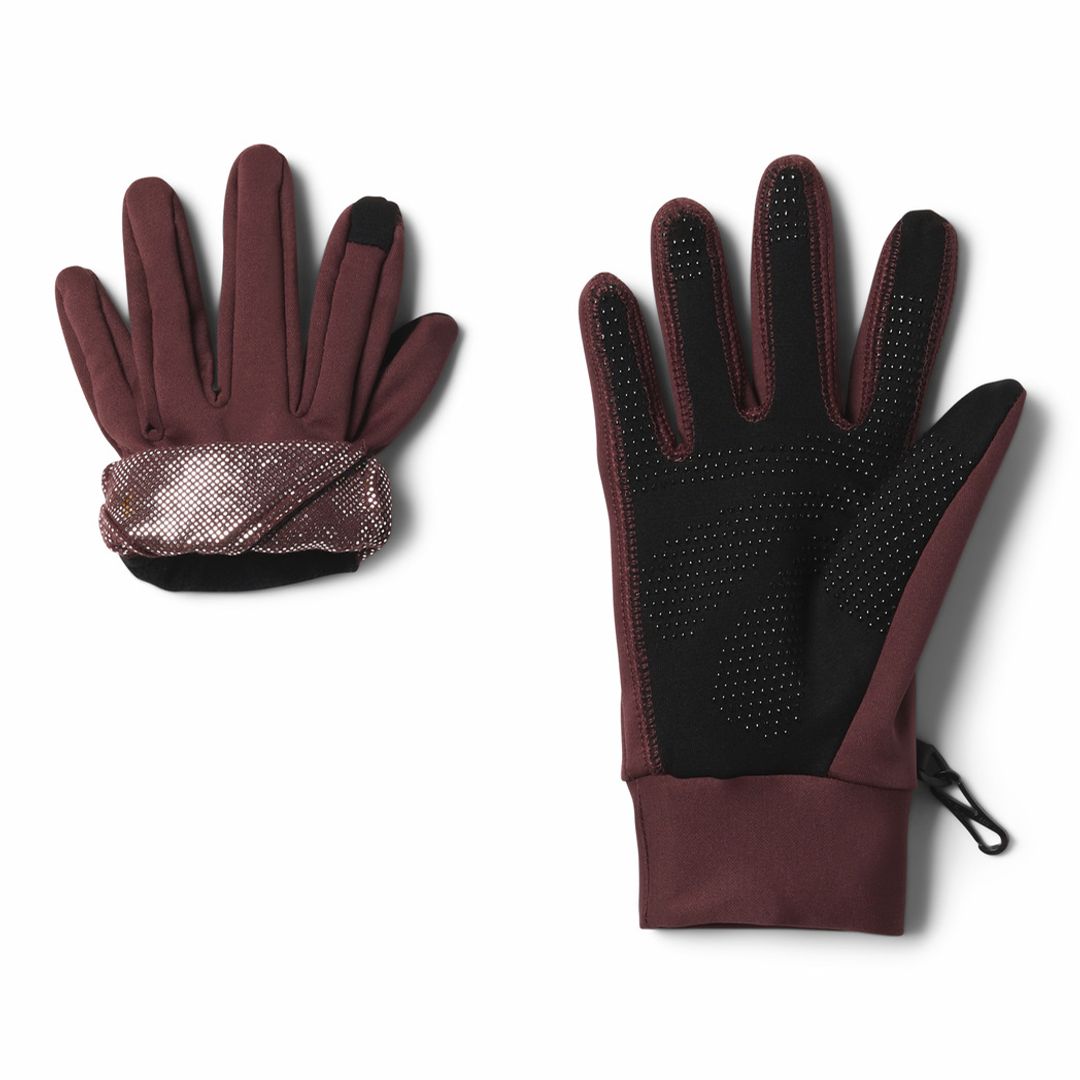 Columbia Women Maroon W Trail Summit Running Gloves