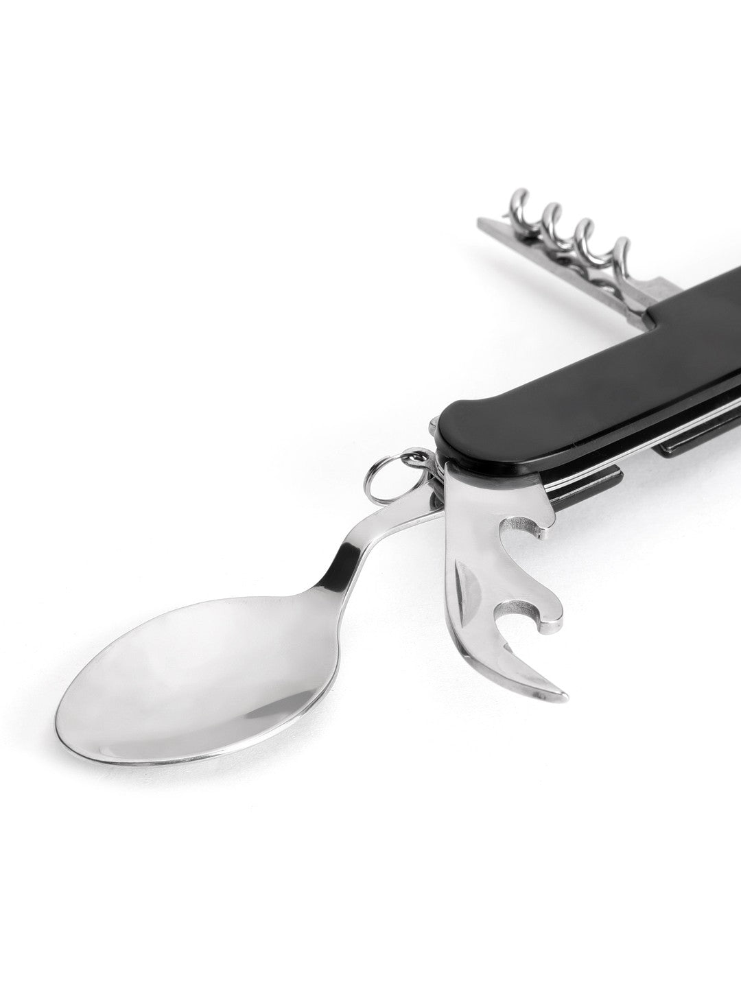 Columbia Unisex Black 7 Function Foldable Utensil