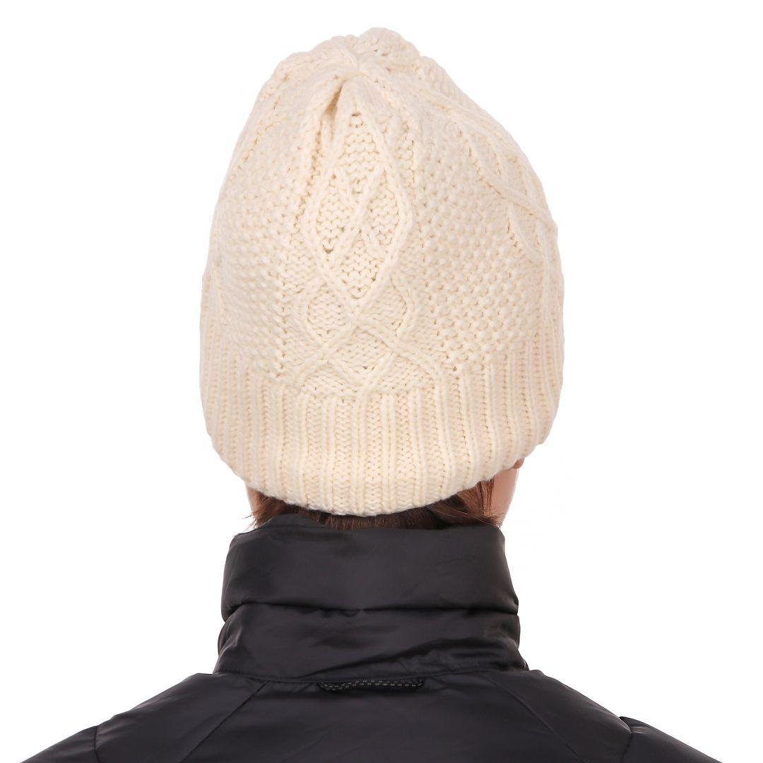 Columbia Unisex White Cabled Cutie Beanie II