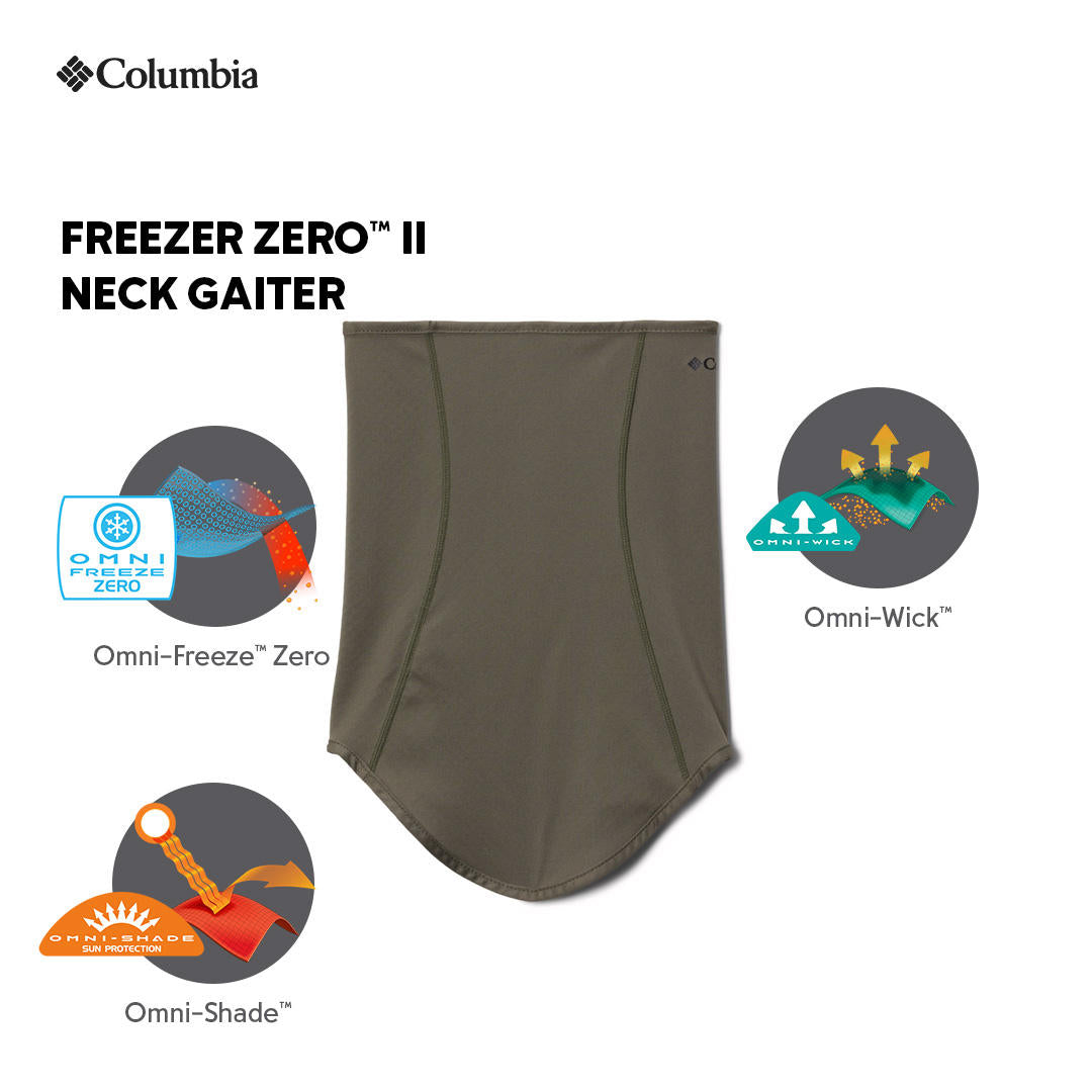 Columbia Unisex Green Freezer Zero II Neck Gaiter with Sun Protection