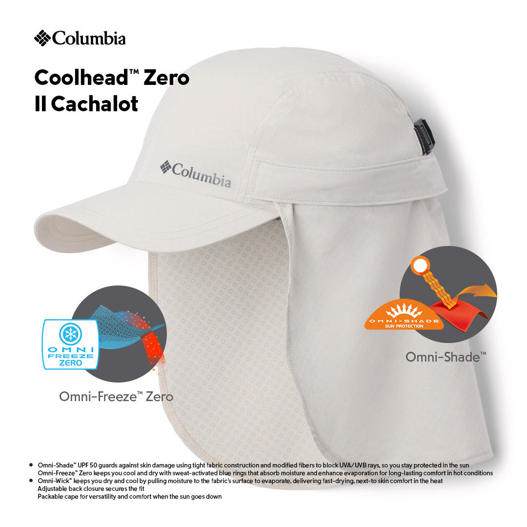 Columbia Unisex Coolhead Zero II Cachalot Cap in Brown - Sun Protection