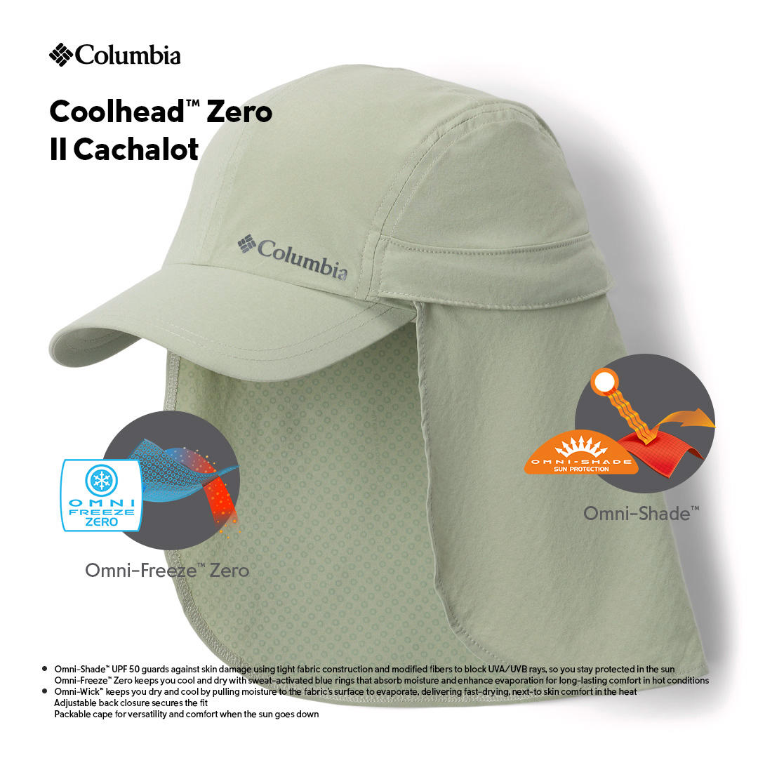 Columbia Unisex Coolhead Zero II Cachalot Cap in Green - Sun Protection