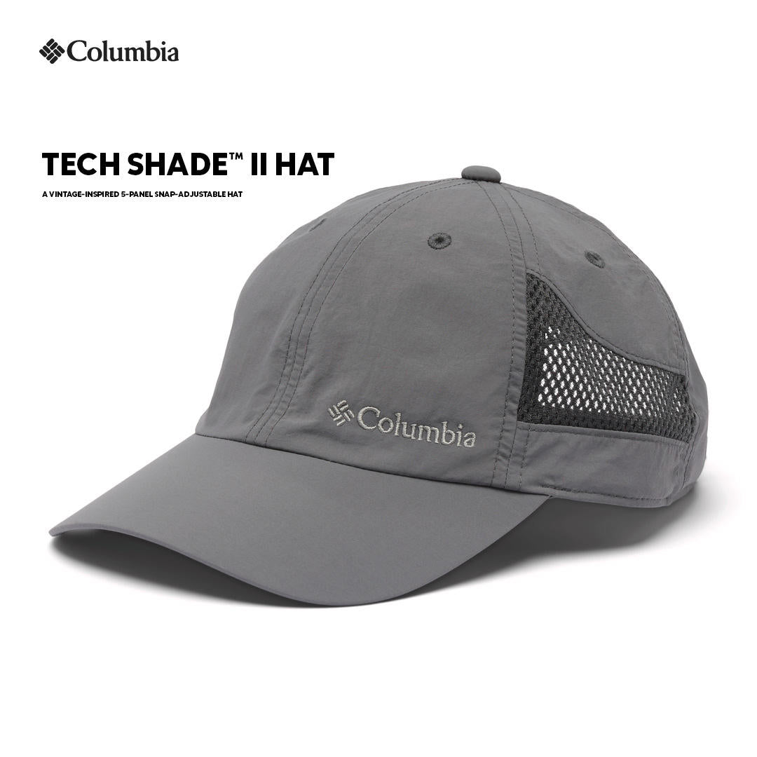 Columbia Unisex Grey Omni-Wick Tech Shade II Performance Cap