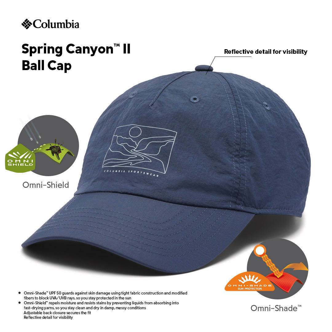 Columbia Unisex Navy Blue Omni-Shade Spring Canyon II UV Protection Cap