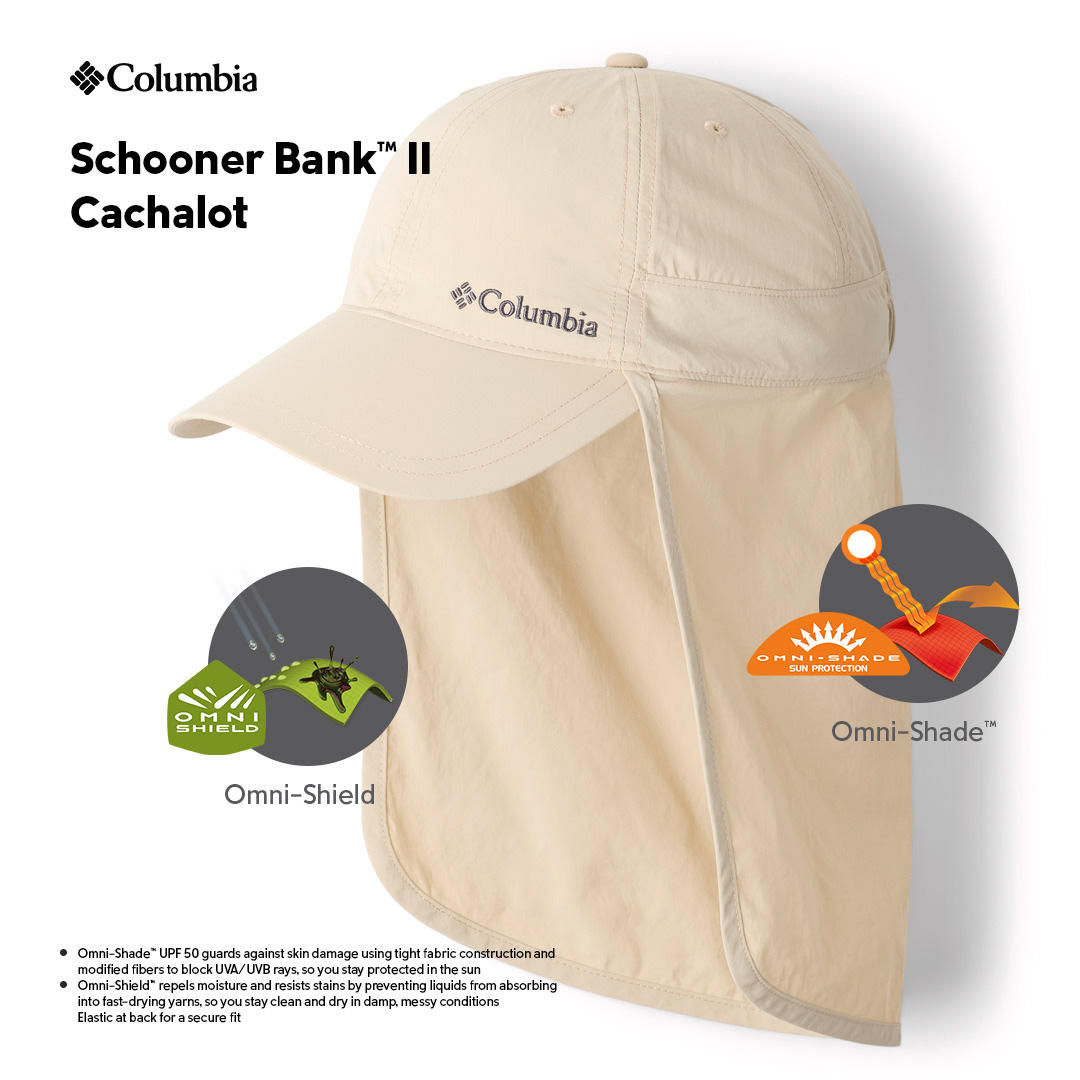 Columbia Unisex Beige Schooner Bank II Cachalot Omni-Shade Sun Protective Hat