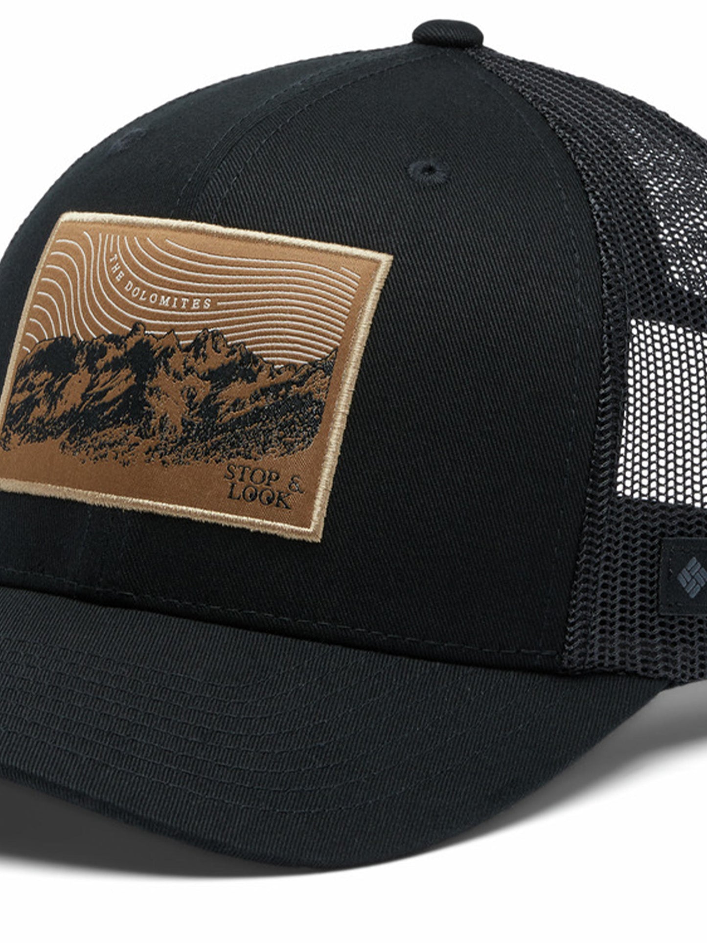 Columbia Unisex Black Mesh Snap Back High Crown Cap