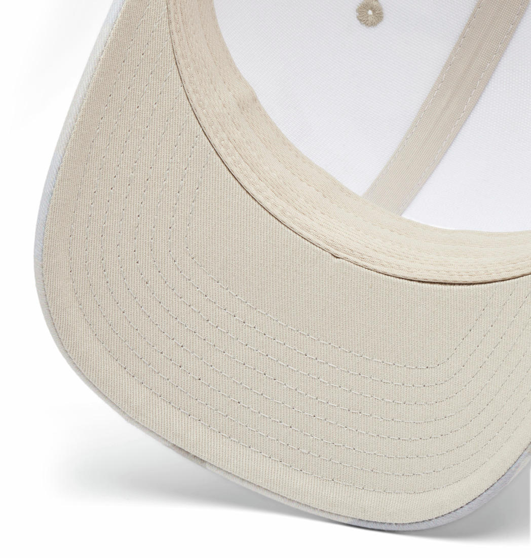 Columbia Unisex Beige Mesh Snap Back High Crown Cap