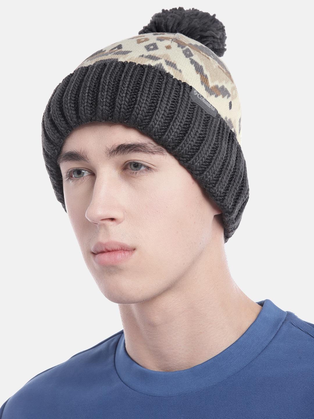 Columbia Unisex White Sweater Weather Pom Beanie