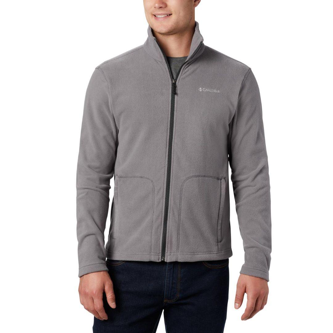 Columbia Men Grey Fast Trek Light Fleece Jacket