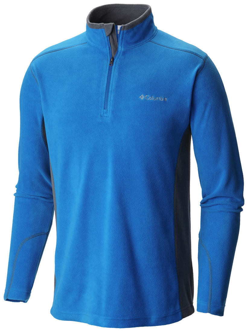Columbia Men Navy Blue UPF 50 Klamath Range II Fleece Jacket