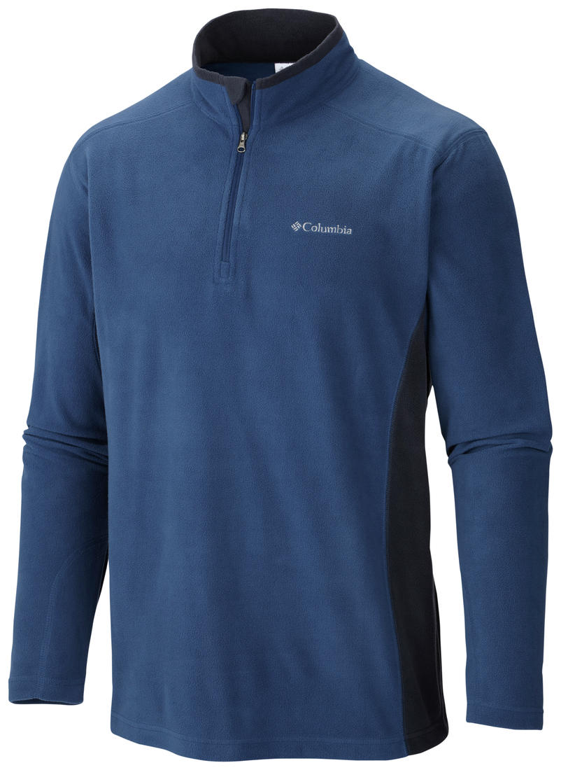 Columbia Men Blue Klamath Range II Half Zip (Sun Protection)
