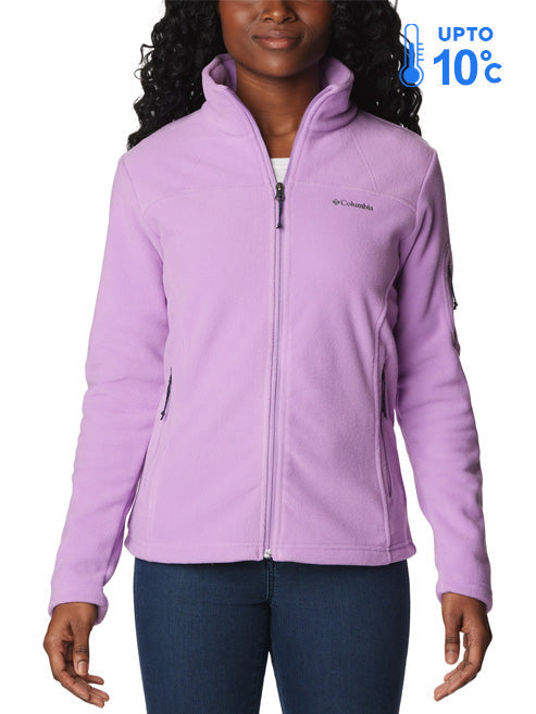 Columbia Women Purple Fast Trek II Fleece Jacket