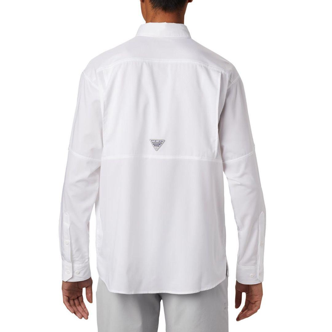 Columbia Men's White Low Drag Offshore Long Sleeve Sun Protection Shirt