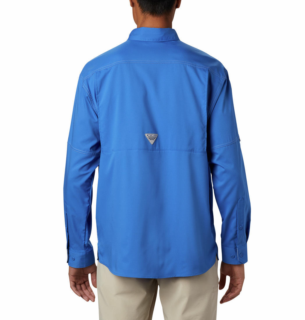 Columbia Men Blue Low Drag Offshore Long Sleeve Sun Protection Shirt
