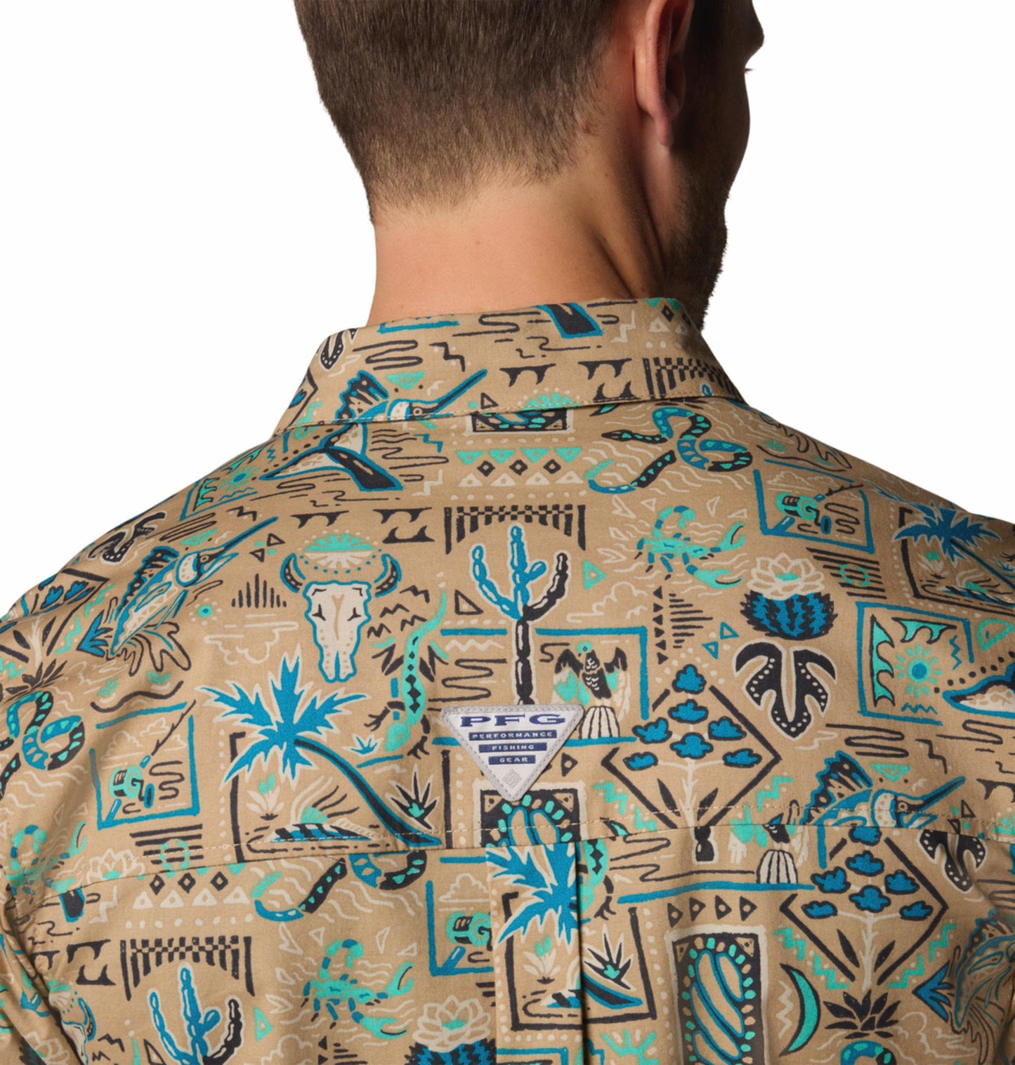Columbia Men Brown Wild Cast Camp Shirt