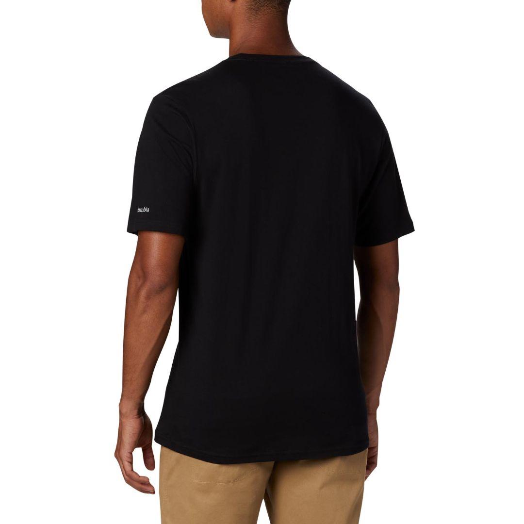 Columbia Men Black CSC Basic Logo Short Sleeve