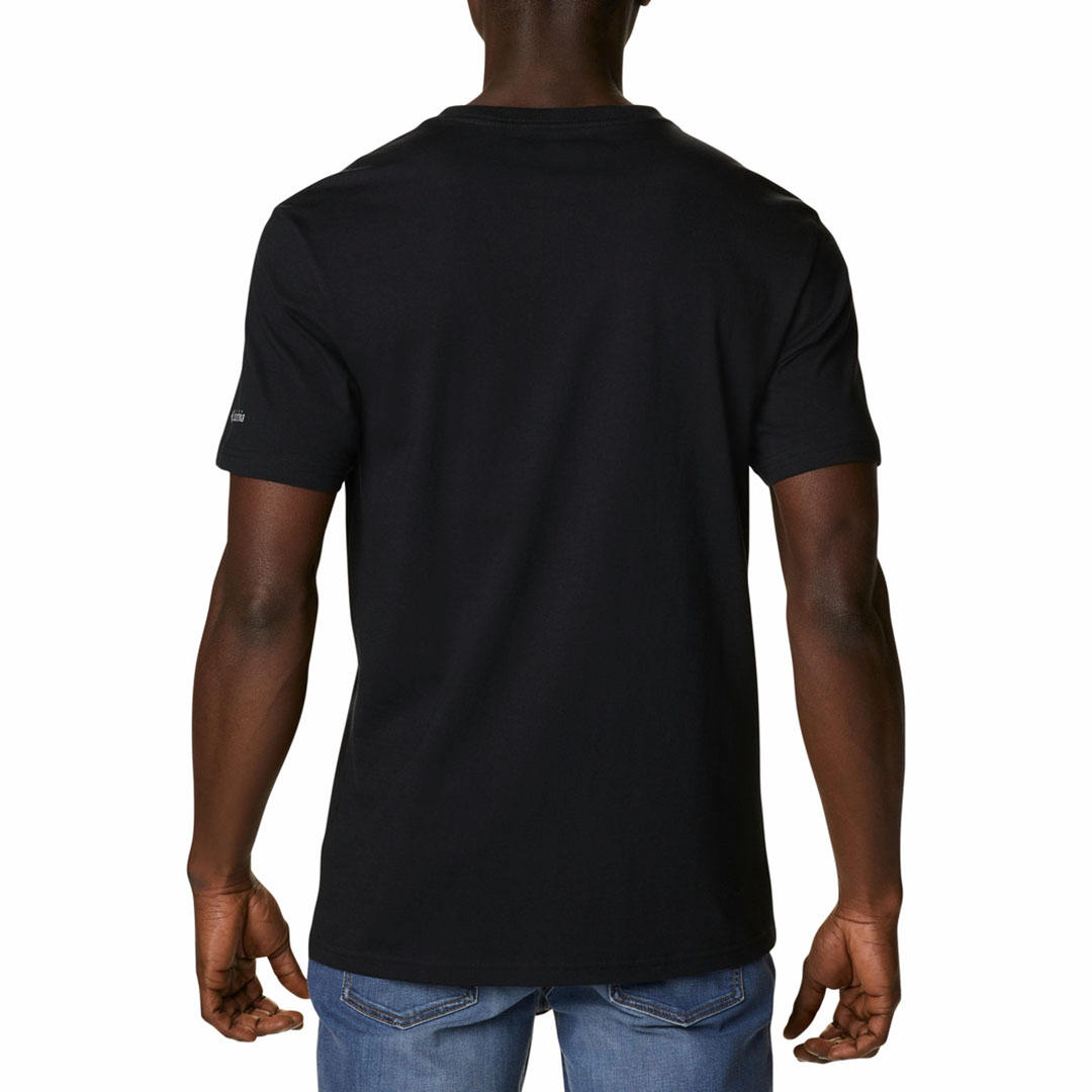 Columbia Men Black CSC Basic Logo Short Sleeve