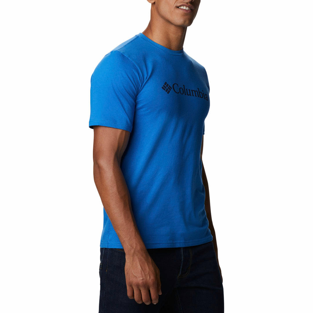 Columbia Men Blue CSC Basic Logo Short Sleeve
