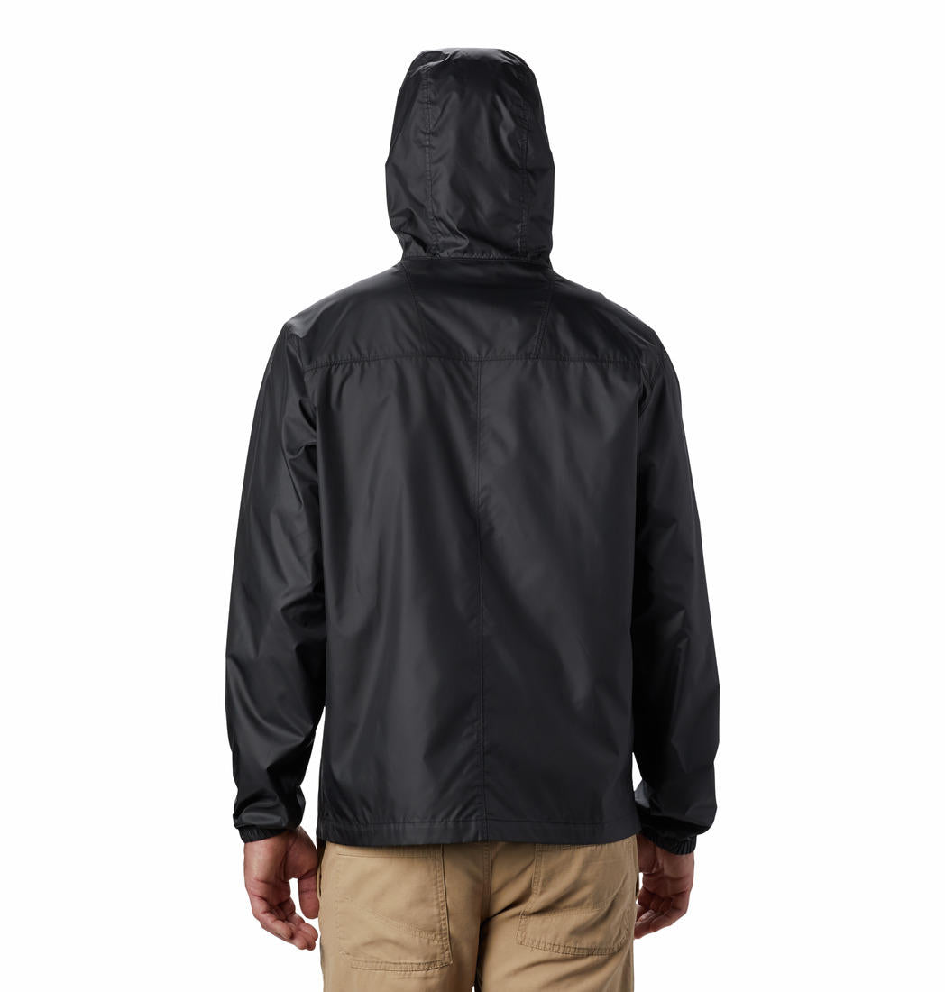 A Men Wearing Columbia Men Black Flashback Windbreaker
