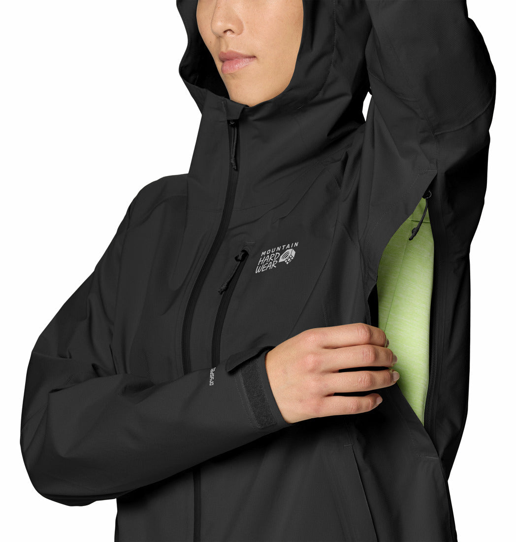Mountain Hardwear Women Black Stretch Ozonic Jacket