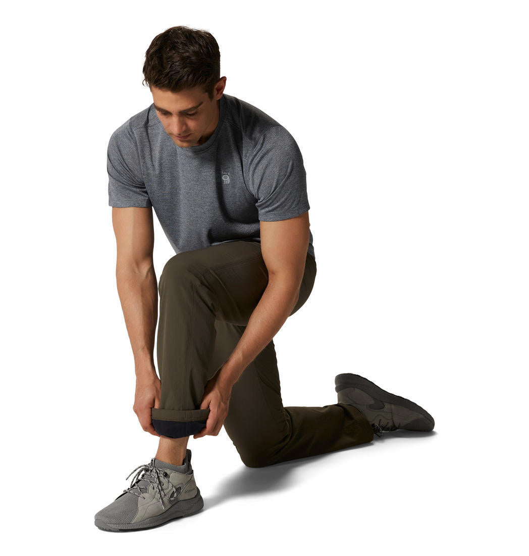Mountain Hardwear Men Green Yumalino Lined Pant