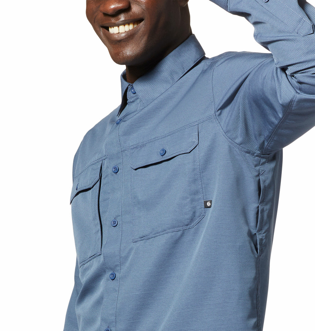 Mountain Hardwear Men Blue Canyon Long Sleeve Shirt
