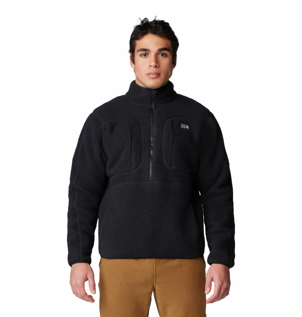 Mountain Hardwear Men Black HiCamp Fleece Pullover Fleece Pullover