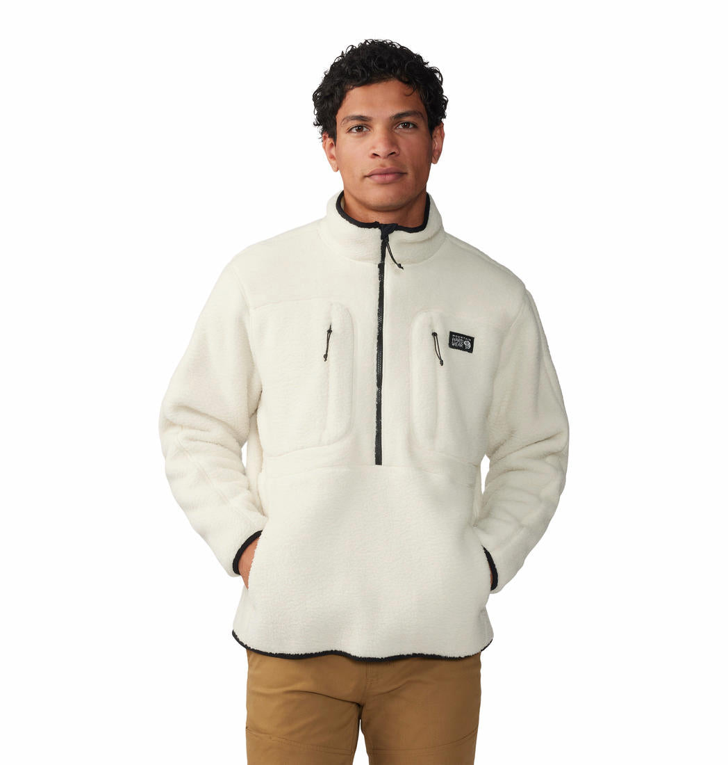 Mountain Hardwear Men Grey HiCamp Fleece Pullover Fleece Pullover